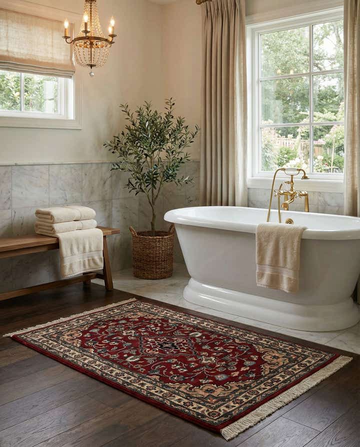 2' 7 x 4' 2 Hand Knotted Lahour Wool Rug