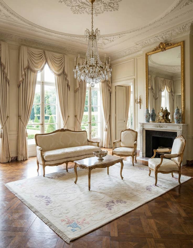 Detail image of  6' 7 x 9' 8  Hand Knotted Darya Rug