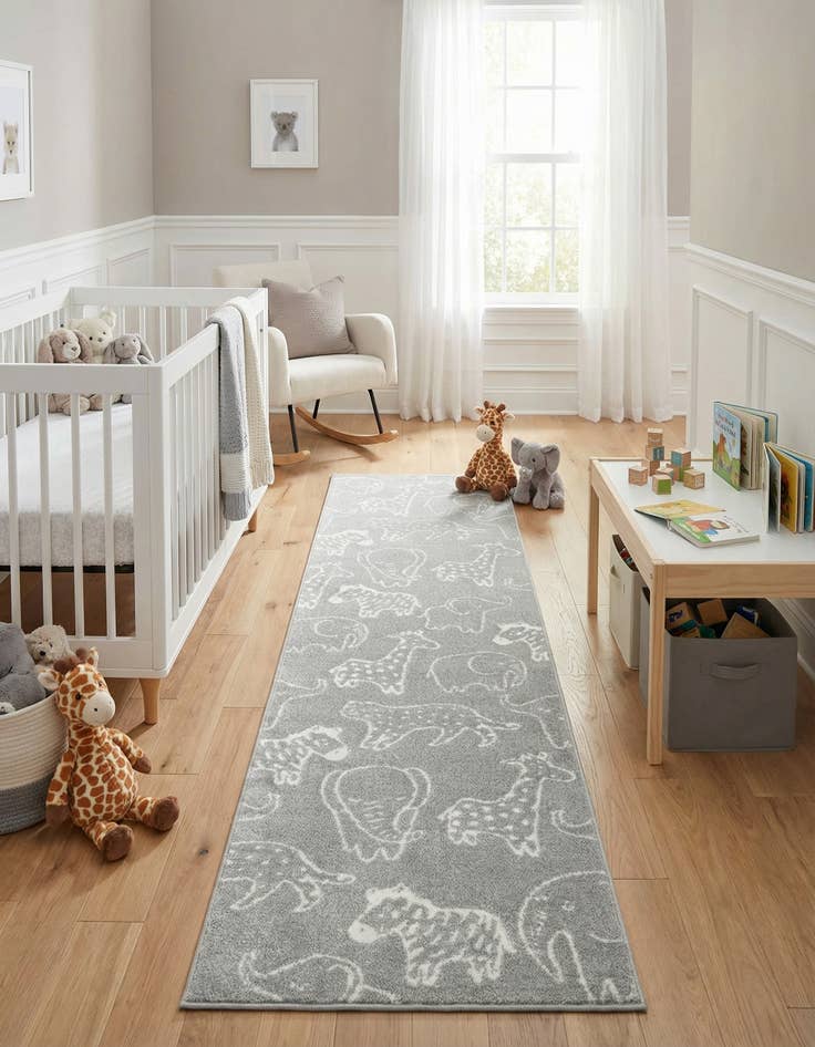 Detail image of 2' 7 x 10' Whimsy Kids Runner Rug