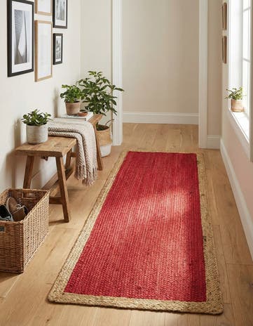 2' x 6' 1 Handmade Braided Jute Runner Rug