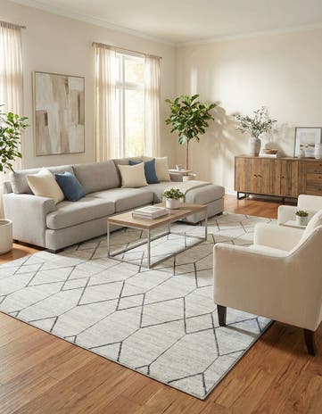 9' x 12' 2 Lattice Trellis Rug