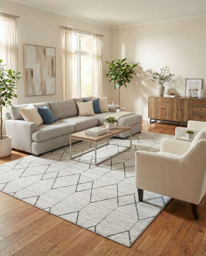 9' x 12' 2 Lattice Trellis Rug