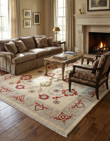 8' 2 x 10' 1 Hand Knotted Indo Tabriz Wool Rug
