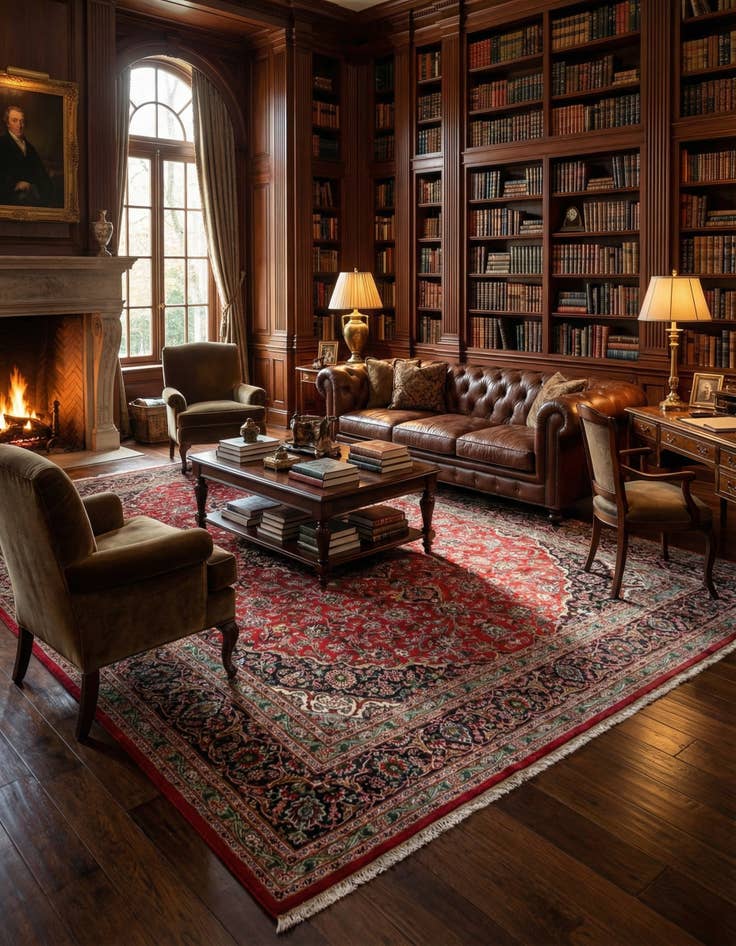 Detail image of  9' 8 x 12' 6  Hand Knotted Mashad Persian Wool Rug