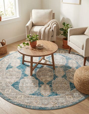 5' 2 x 5' 2 Lola Round Rug