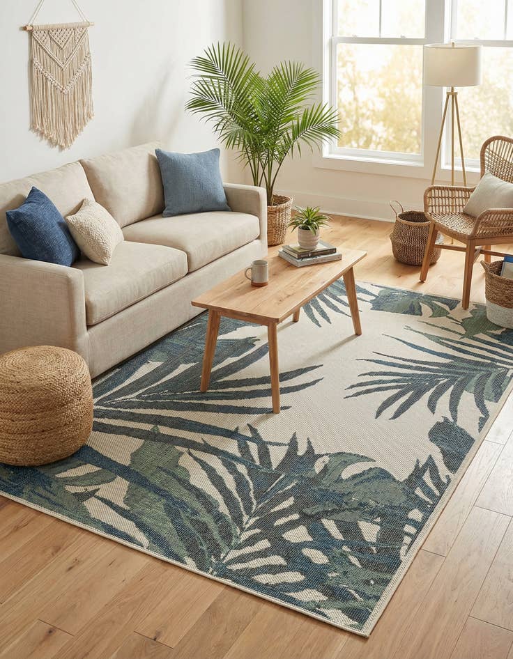 Detail image of 6' x 9' Easy-Clean Baja Indoor / Outdoor Rug