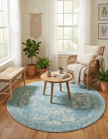 5' 3 x 5' 3 Dover Round Rug