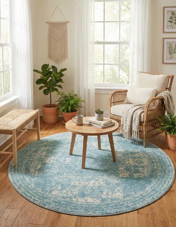 5' 3 x 5' 3 Dover Round Rug