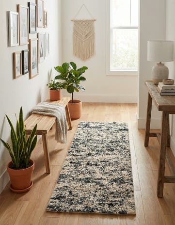 2' x 5' 1 Hand Woven Haka Deluxe Shag Runner Rug
