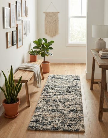 2' x 5' 1 Hand Woven Haka Deluxe Shag Runner Rug