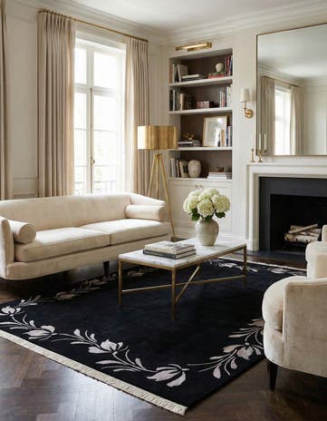 6' 7 x 9' 9 Hand Knotted Darya Wool Rug