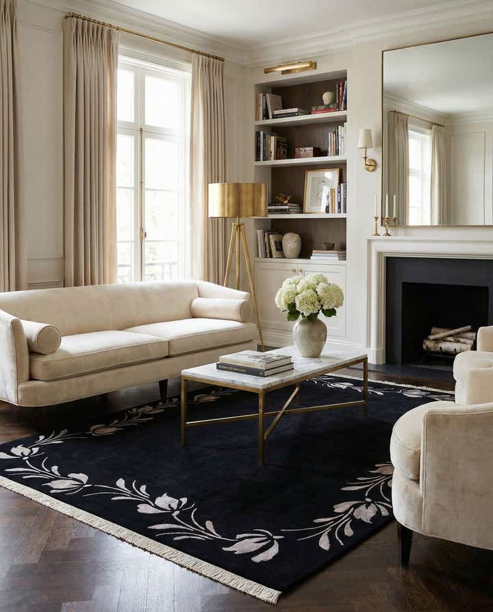 6' 7 x 9' 9 Hand Knotted Darya Wool Rug