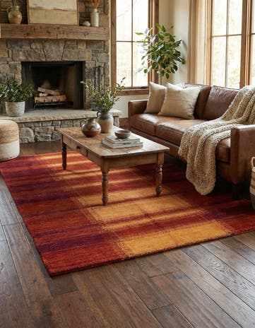 4' 3 x 6' 3 Hand Knotted Kashkuli Gabbeh Wool Rug