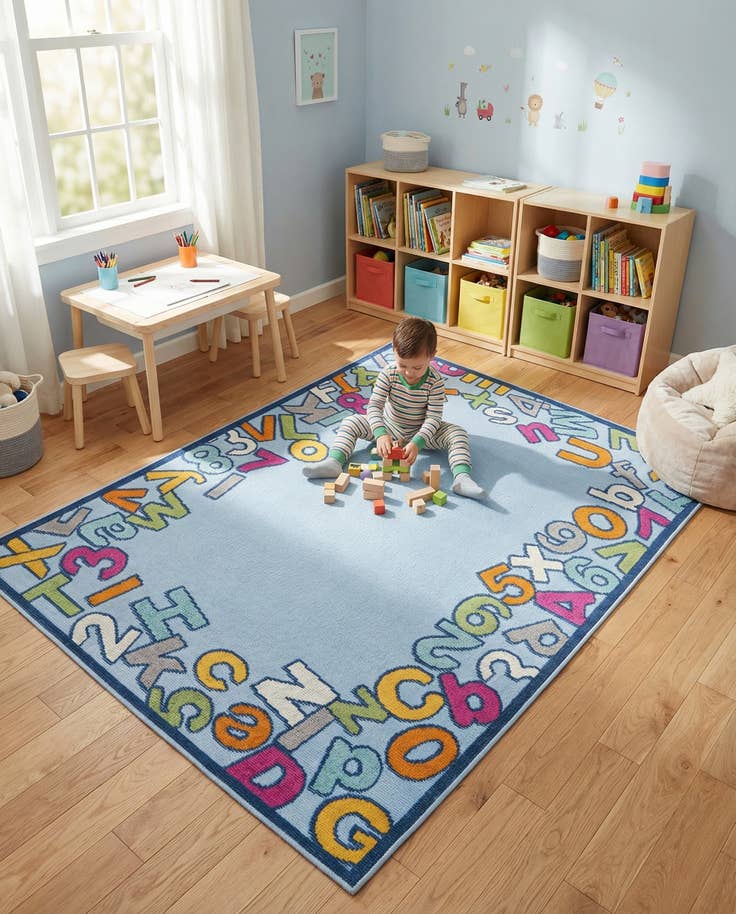 Detail image of 5' 3 x 7' 7 Easy-Clean Indoor / Outdoor Rug