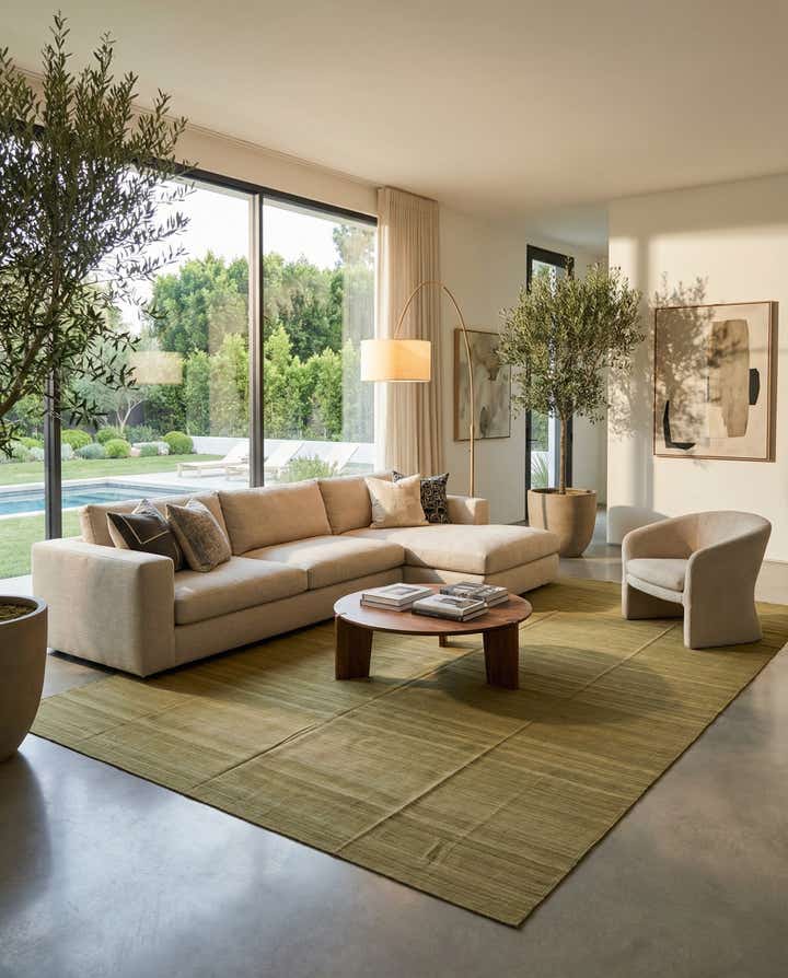 13' 9 x 19' 10 Hand Woven Kilim Modern Wool Rug