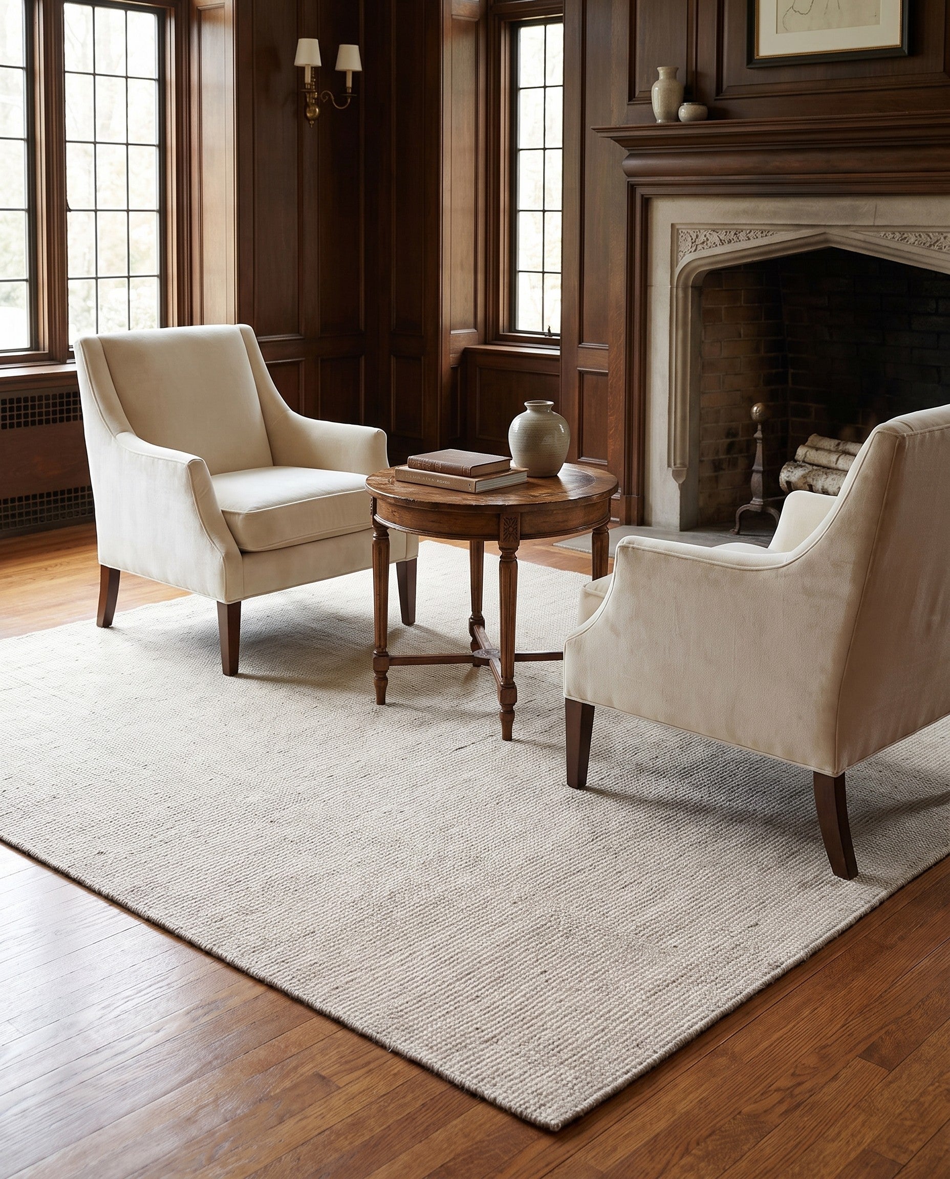 6' 1 x 6' 1 Hand Woven Jill Zarin English Manor Wool Square Rug