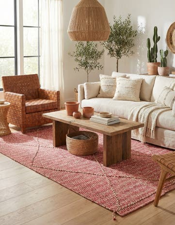 6' 1 x 8' 6 Hand Knotted Moroccan Wool Rug