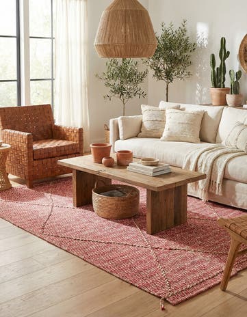 6' 1 x 8' 6 Hand Knotted Moroccan Wool Rug