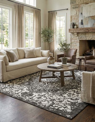 10' 8 x 10' 8 Easy-Clean Jill Zarin Dubai Indoor / Outdoor Square Rug