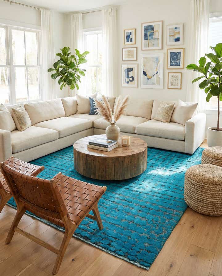 5' 2 x 8' Hand Knotted Darya Wool Rug