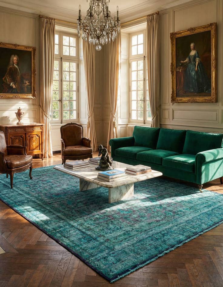 Detail image of  9' 9 x 13' 4 Vintage Royal Wool Rug