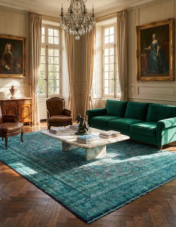9' 9 x 13' 4 Vintage Royal Wool Rug