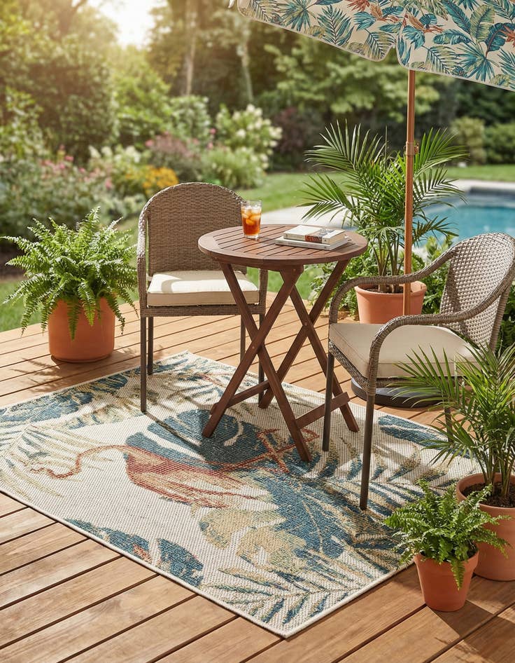 Detail image of 2' x 3'  Washable Baja Indoor / Outdoor Rug