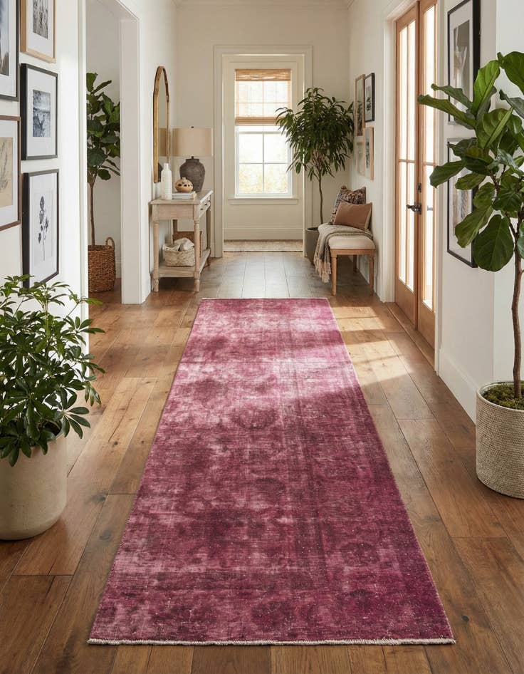 Detail image of 3' 4 x 11' 2  Hand Knotted Ultra Vintage Persian Wool Runner Rug