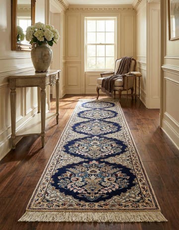 1' 7 x 6' 7 Hand Knotted Nain Rug