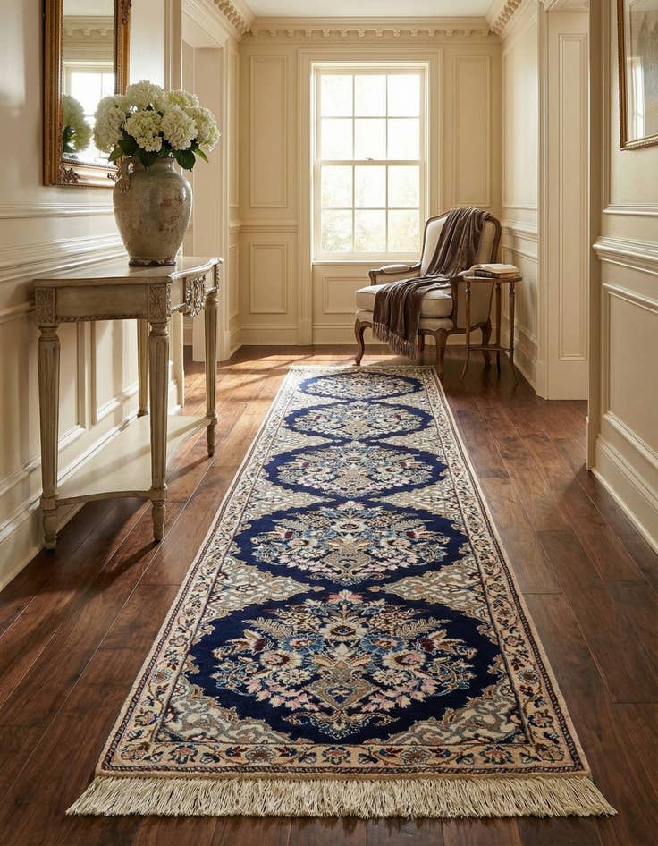 Detail image of 1' 7 x 6' 7  Hand Knotted Nain Rug