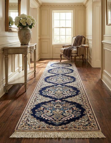 1' 7 x 6' 7 Hand Knotted Nain Rug