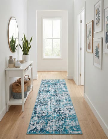 Blue Lucerne Runner Rug