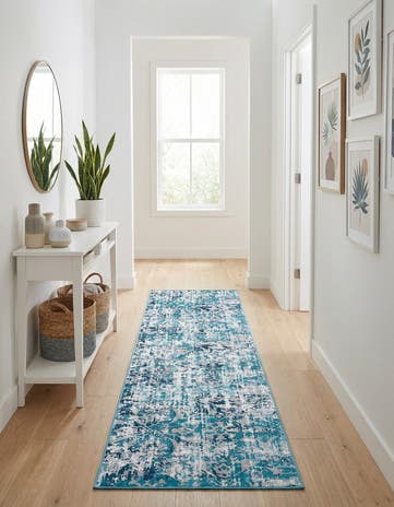 Blue Lucerne Runner Rug