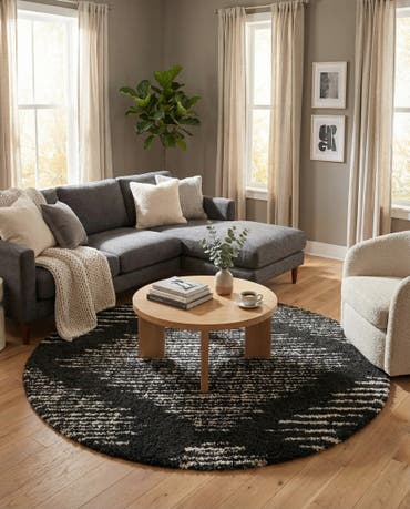  7' x 7' Serenity Shag Round Rug