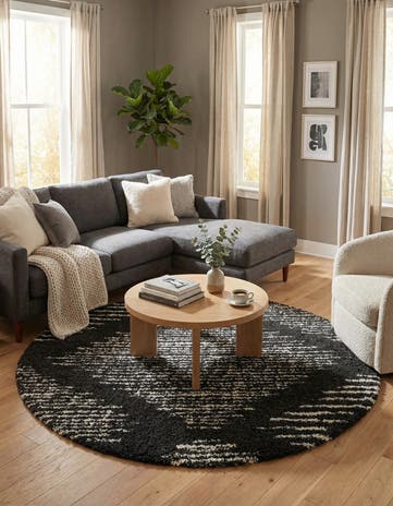 7' x 7' Serenity Shag Round Rug