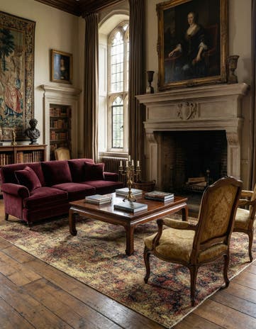 9' x 12' 8 Vintage Royal Wool Rug