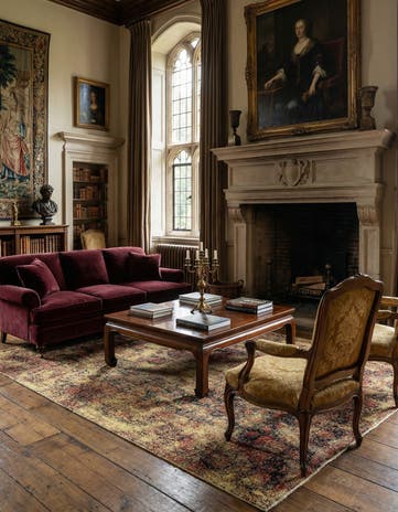 9' x 12' 8 Vintage Royal Wool Rug
