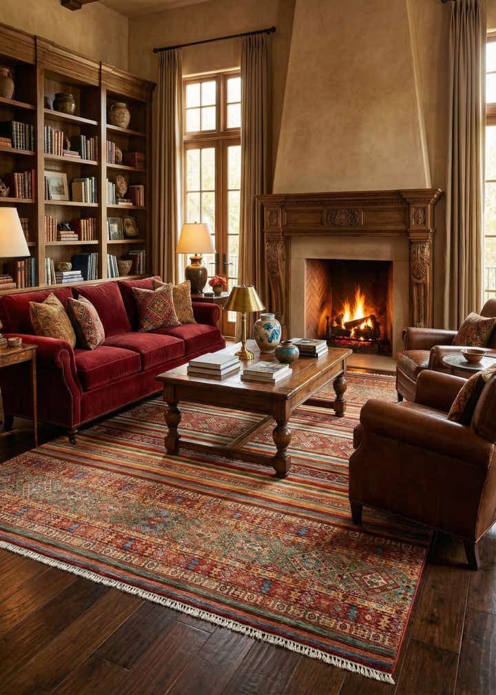 8' 10 x 11' 11 Torkaman Wool Rug