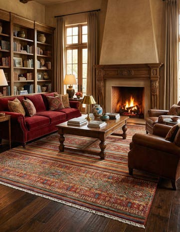 8' 10 x 11' 11 Torkaman Wool Rug