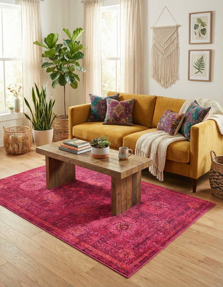 Detail image of 4' x 6'  Washable Palazzo Rug