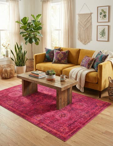 4' x 6' Washable Fleur Rug