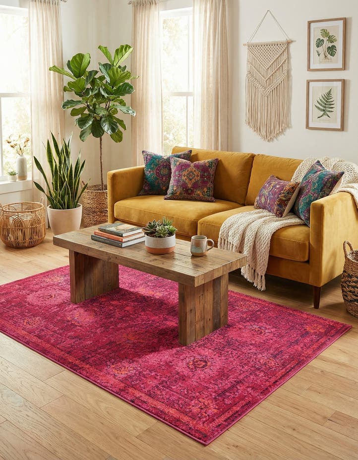 4' x 6' Washable Fleur Rug