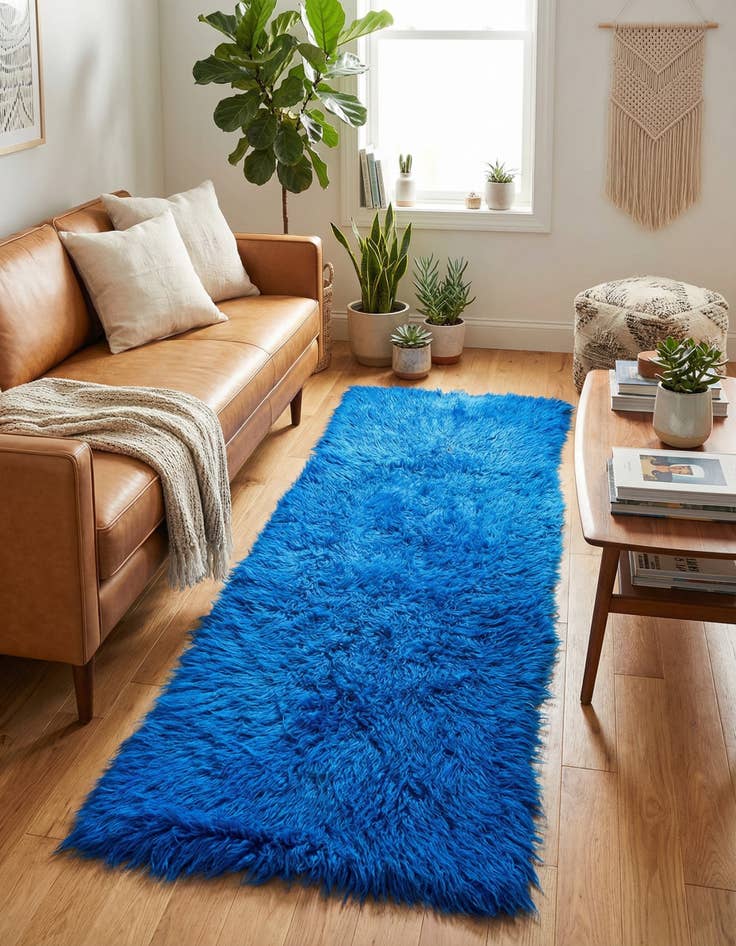 Detail image of  2' 1 x 5' 5  Hand Knotted Moroccan Wool Runner Rug