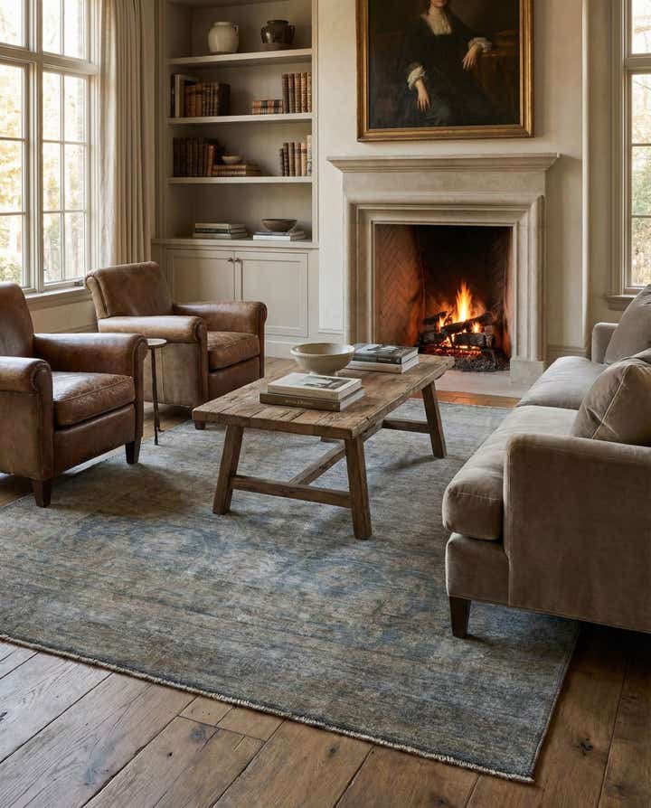 5' 10 x 9' 2 Hand Knotted Peshawar Ziegler Rug