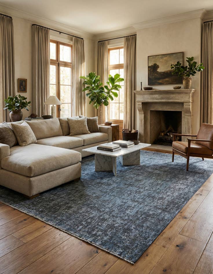 Detail image of 9' 2 x 12' 9  Hand Knotted Ultra Vintage Persian Wool Rug