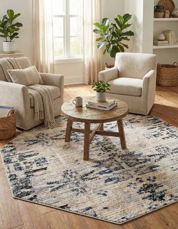 Ivory Tucson Octagon Rug