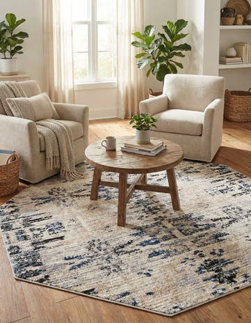 Ivory Tucson Octagon Rug