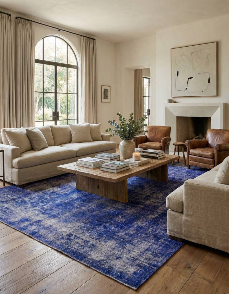 Detail image of  7' 10 x 11' 6  Hand Knotted Ultra Vintage Persian Wool Rug