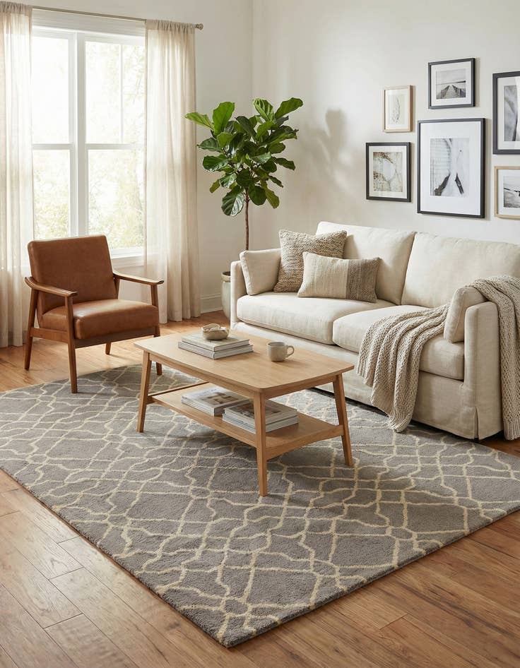 Detail image of 5' x 8' Luna Wool Rug