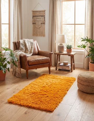 2' 9 x 5' 5 Hand Knotted Moroccan Wool Rug